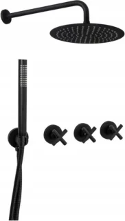 Rea Exit Regendouche Inbouw Zwart 36 cm