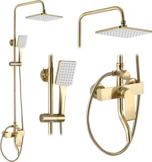 Rea Hass Regendouche 122cm Geborsteld Goud