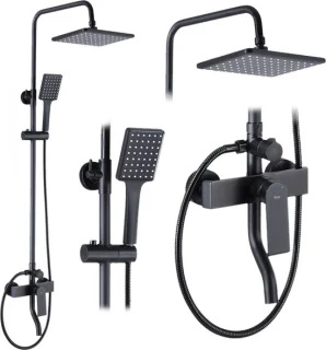 Rea Hass Regendouche 122cm Zwart