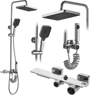 Rea Helix Regendouche 114,5cm Grijs