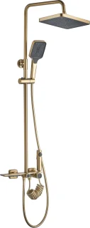 Rea Helix Regendouche Geborsteld Goud 114,5cm