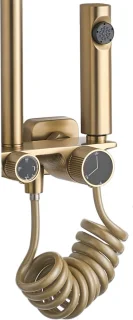 Rea Helix Regendouche Geborsteld Goud 114,5cm
