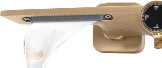 Rea Helix Regendouche Geborsteld Goud 114,5cm