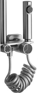 Rea Helix Regendouche Geborsteld Nikkel 114,5cm