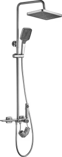 Rea Helix Regendouche Geborsteld Nikkel 114,5cm