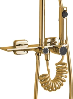 Rea Helix Regendouche Goud 114,5cm