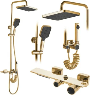 Rea Helix Regendouche Goud 114,5cm