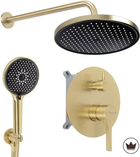 Rea - Inbouw regendoucheset Maxim Brush Gold + box