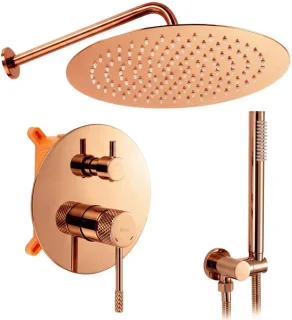 Rea inbouw regendoucheset Venti Copper