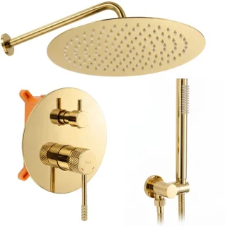 Rea inbouw regendoucheset venti gold + box