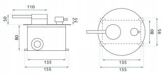Rea JS-7029BRG +Box Inbouwdoucheset