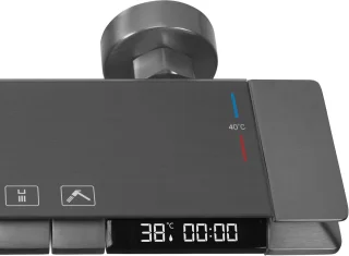 Rea Karl Regendouche Thermostat Titanium 80 cm