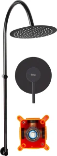 Rea Lugano Regendouche 96cm Zwart