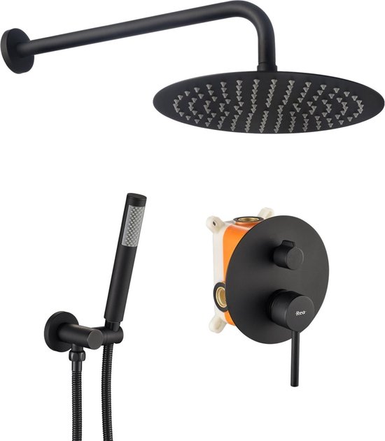 REA Lungo Douchemengkraan Inbouw Mat Zwart review