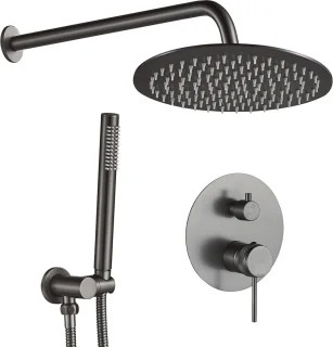 Rea Lungo Grip Regendouche 36 cm Grijs Inbouw