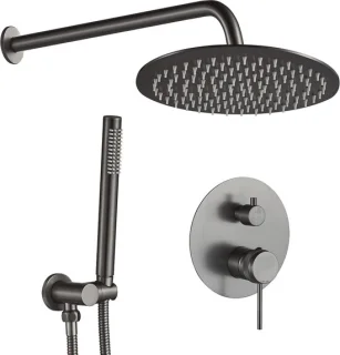 Rea Lungo Grip Regendouche 36 cm Grijs Inbouw