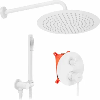 Rea Lungo Inbouw Regendouche 36cm Wit