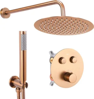 Rea Lungo Inbouw Regendouche Borstelkoper 25cm