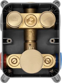 Rea Lungo Inbouw Regendouche Geborsteld Goud 39,5cm