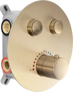 Rea Lungo Inbouw Regendouche Geborsteld Goud 39,5cm