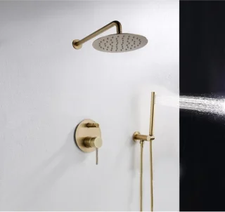 Rea Lungo Inbouw Regendouche Goud 36,5cm