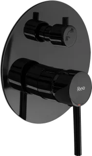 Rea Lungo Inbouw Regendouche Zwart 36,5cm