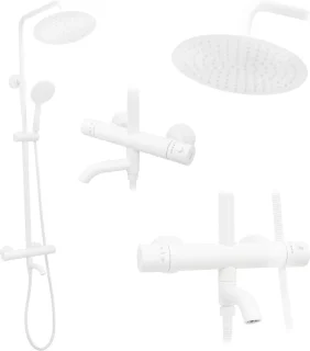 Rea Lungo Regendouche 117cm Wit