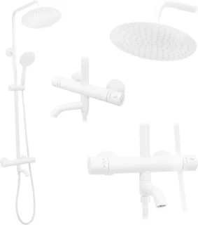 Rea Lungo Regendouche 117cm Wit