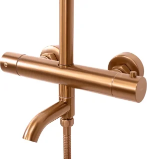 Rea Lungo Regendouche Borstel Koper 117cm