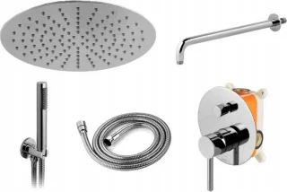 Rea Lungo Regendouche Inbouw 36,5cm Grijs