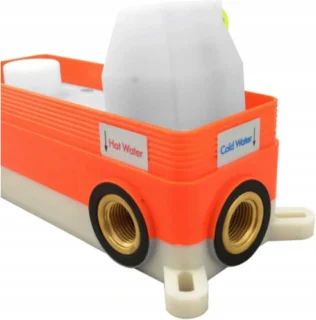 Rea Lungo Zwarte Regendouche 9cm