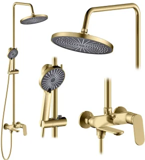 Rea Marco Regendouche 117cm Geborsteld Goud