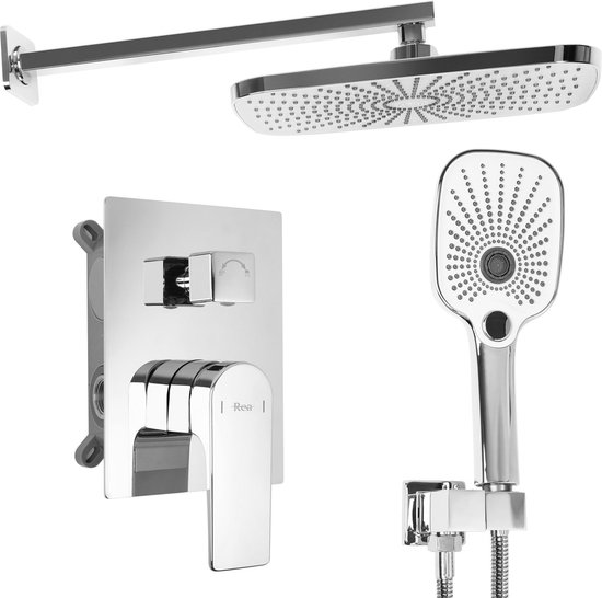 Rea Moby Regendouche 40cm Grijs Inbouw