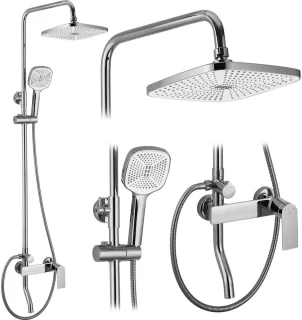 Rea My1902-77C Storm Regendouche 144 cm Chroom