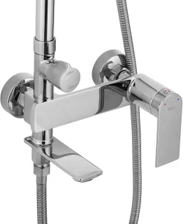 Rea My1902-78C Storm Regendouche 136 cm Chroom
