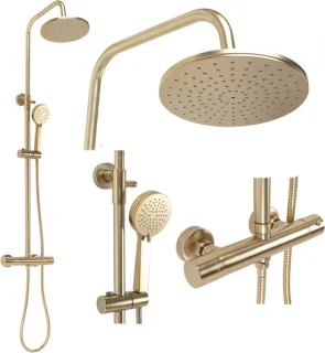 Rea Parot Regendouche 120cm Geborsteld Goud