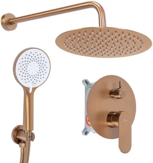 Rea regendoucheset Drop Brush Copper 25 x 25 x 100 cm