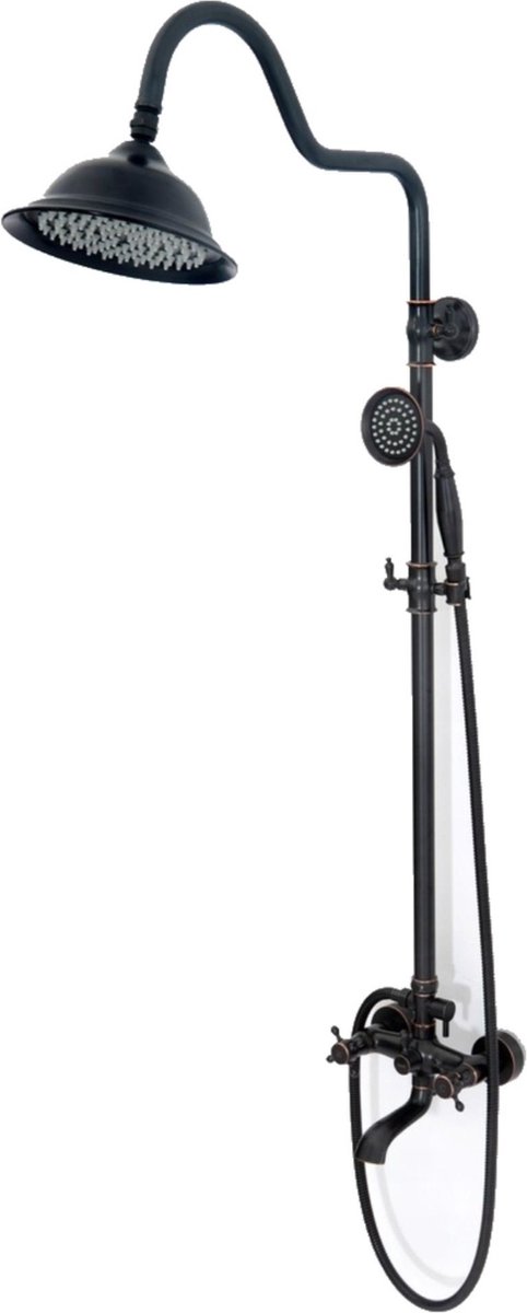 De Rea Retro Regendouche Zwart 150cm in één oogopslag