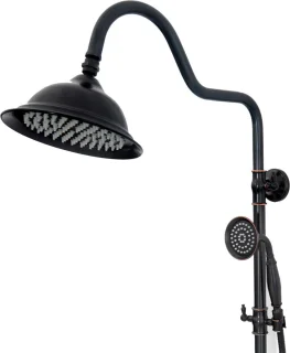 Rea Retro Regendouche Zwart 150cm