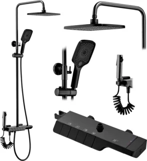 Rea Rob Regendouche 115cm Zwart