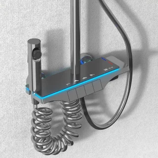 Rea Savio Regendouche 120cm Grijs