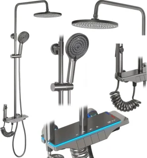 Rea Savio Regendouche 120cm Grijs