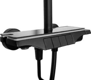 Rea Savio Regendouche 120cm Zwart