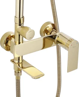 Rea Storm Regendouche Goud 136 cm
