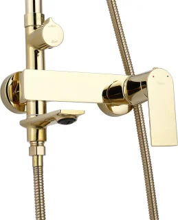 Rea Storm Regendouche Goud 136 cm