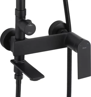Rea Storm Regendouche Zwart 136 cm