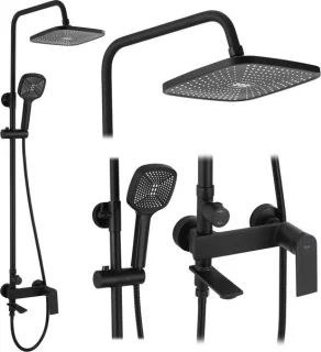 Rea Storm Regendouche Zwart 136 cm