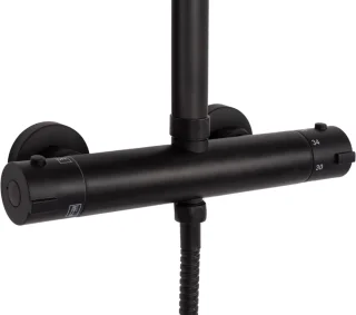 Rea Tom Zwarte Regendouche 120cm