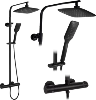 Rea Tom Zwarte Regendouche 120cm
