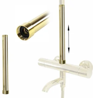 REA Verlenging Douchestang 30 cm Glans Goud